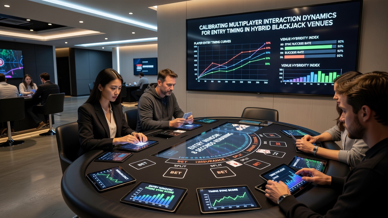 Analyse von Spielerinteraktionen und Timing-Diagramme in einem hybriden Blackjack-Setting