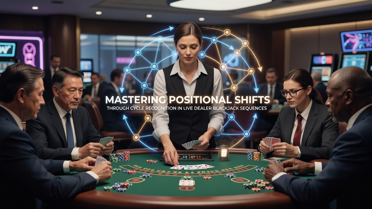 Live-Dealer-Blackjack-Tisch mit Fokus auf Zykluserkennung und Sitzplatzwechsel