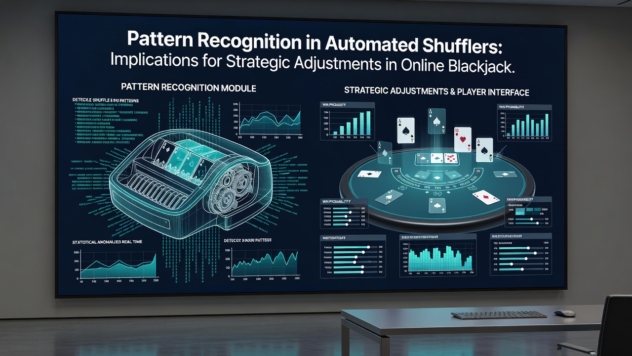 Analyse von Shuffle-Mustern auf einem digitalen Blackjack-Tisch mit Diagrammen